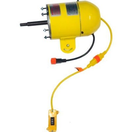 HUNTER FAN CO. JAN FAN Jan Fan High Efficiency Motor w/ Drop Cord Switch, 240V, 2 Speed, Yellow JF-240V-HEM-DCS